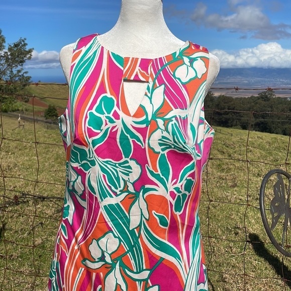 ANNE Klein Colorful Sleeveless Shift Dress 6 - Picture 4 of 10